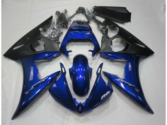 05 Bleu Foncé Brillant Yamaha R6 Carénage Moto