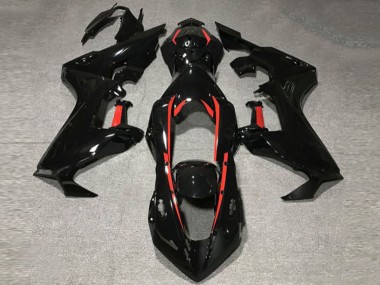 17-23 Noir Brillant Avec Doublure Rouge Honda CBR1000RR Carénage Moto